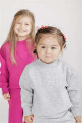 Zateplená oversized mikina - krop