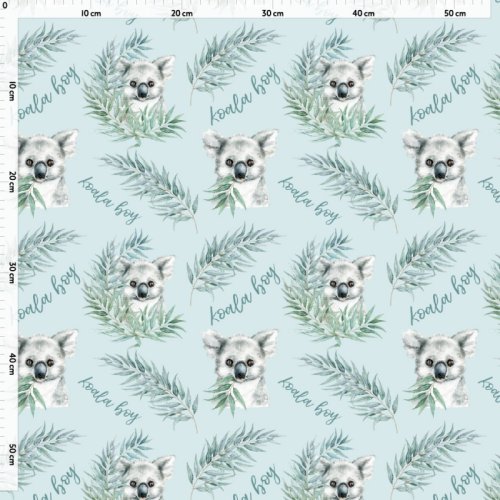 Koala – boy – potlačený RIB úplet Anatte