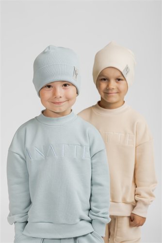 Rastúca dvojvrstvová čiapka s logom AT - Farba: Fialová, Veľkosť: XS  0-3 mesiacov, Výrobca: Anatte Collection