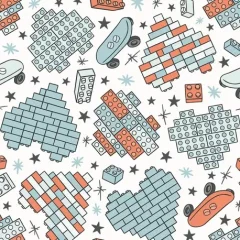 Lego – potlačená teplákovina Anatte